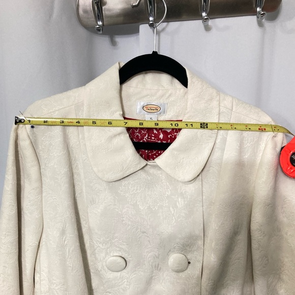 TALBOTS Off White BROCADE Jacket NWOT FLAWLESS - Picture 8 of 11